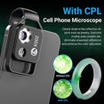 thumbnail image 3 of Mini microscopio de bolsillo oso de fresa 200x con luz LED, 3 of 5