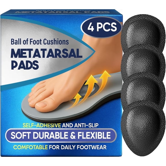 Metatarsal Foot Pads for Women and Men, Relief and Comfort, 4PCS