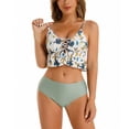 thumbnail image 4 of Moda mujer estampado Bikini Push-Up Pad traje de baño traje de baño conjunto de ropa de playa Fridja  nalpqowj51805, 4 of 8