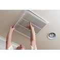 thumbnail image 3 of 30" X 12 Steel Return Air Filter Grille for 1" Filter - Fixed Hinged - Ceiling Recommended - HVAC Duct Cover - Flat Stamped Face - White [Outer Dimensions: 32.5 X 13.75], 3 of 6