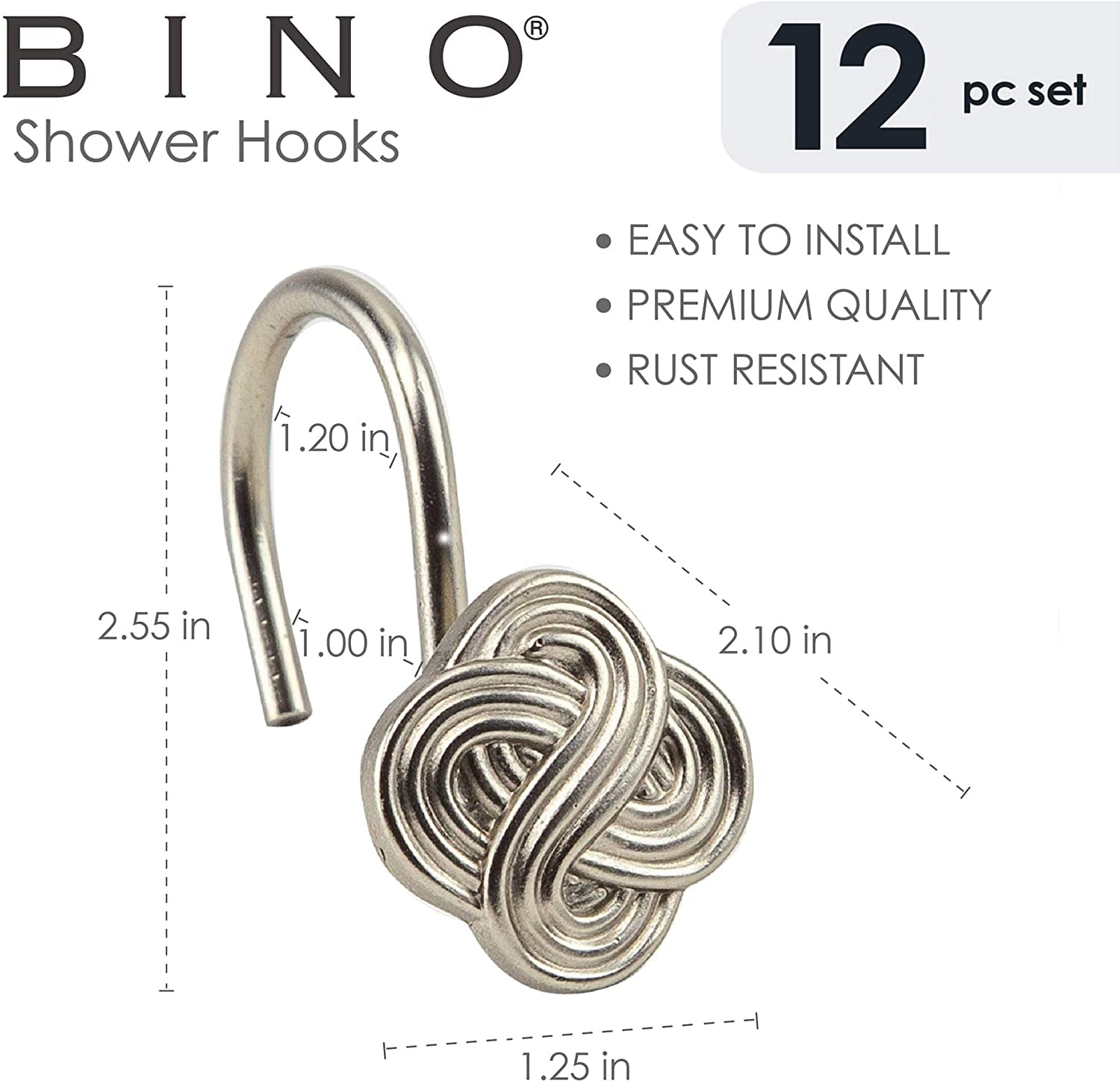 Shower Curtain Hooks Brushed Nickel Shower Curtain Hooks Brushed Nickel