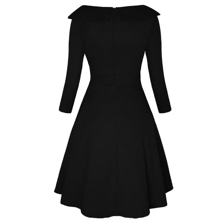 vintage winter dresses Women 1950s 3/4 Sleeve Floral Embroidery Dress Organza Tulle Evening Party Prom Cocktail Apricot L : Clothing, Shoes & Jewelry Plaid wool maxi dress with button details Forever Fifties Vintage Long Sleeve