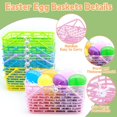 thumbnail image 3 of Paquete de 6 cestas de Pascua TURNMEON con césped para niños pequeños de plástico, 3 of 6