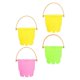thumbnail image 3 of 4pcs Mini Beach Buckets for Sand Play, Outdoor Fun, Fishing Games & Development Activities, 3 of 3