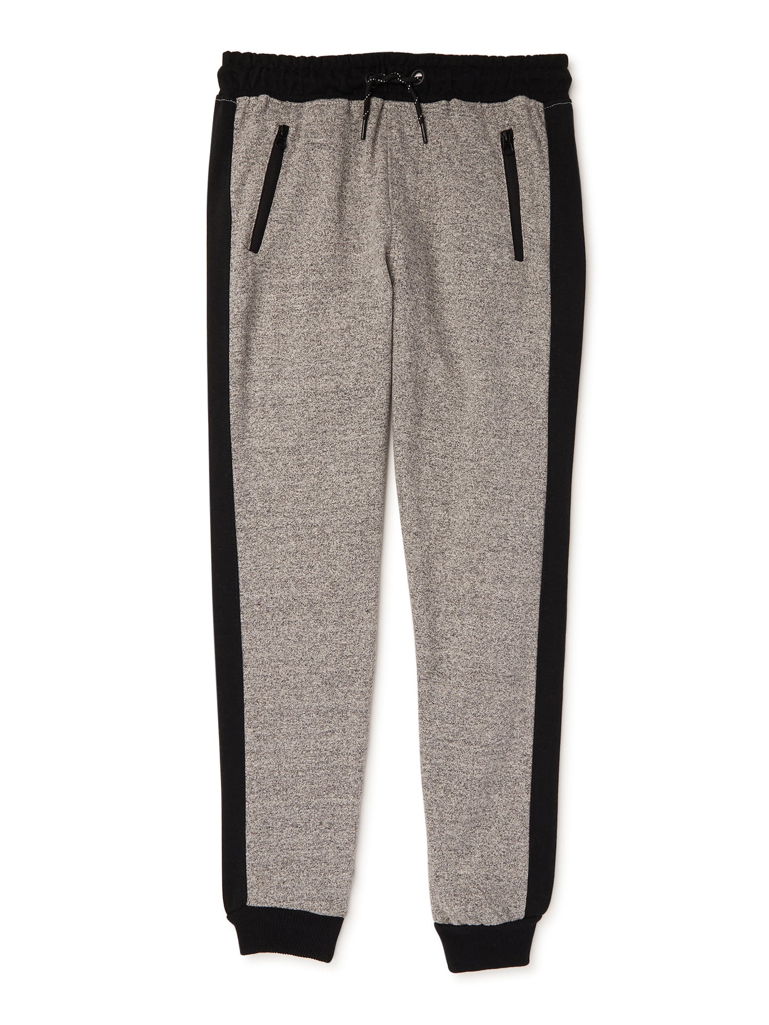cotton joggers with zip pockets