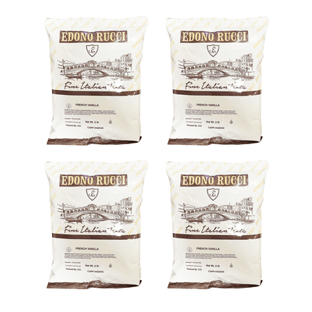 Edono Rucci French Vanilla Cappuccino Mix, 4 Bags (2 lbs each)