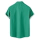 thumbnail image 2 of Camisas Para Hombre Camisa de manga corta con estampado digital 3d de ocio de tendencia de moda de playa de turismo de vacaciones de verano para hombres (Green, XL), 2 of 4