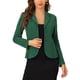 thumbnail image 1 of BLAZER DE TRABAJO CHIC PARA MUJERES INSPIRADOR CON SOLAPA Y MANGAS LARGAS, TRAJE BLAZER EN VERDE PROFUNDO TALLA 2XL, 1 of 6