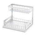 thumbnail image 2 of Cqxid Rack Under $30 Under Sink Organizer Pull Out Cabinet Organizer 2 Tier Slide Out Sink Shelf Cabinet Storage Shelves Under Sink Storage For Kitchen Bathroom Cabinet, 2 of 8