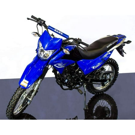 Blue - RPS Hawk 250 Dirt Bike 5-Speed Manual Transmission! Big 21"/18" Tires