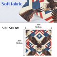 thumbnail image 5 of Iauyy Satin Napkins Set of 6- Eagle-elag Pattern1 DIY Printing Decoration Cloth Napkin- Easy Care for Home/Party, 5 of 8