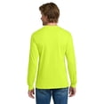 thumbnail image 4 of Gildan High Visibility Safety Sweatshirt Fleece Cozy for Men Heavy Blend Hi Vis Long Sleeve Workwear Sweater, Reflective Safety Green Color 8 oz 50/50 Cotton/polyester Single Pack Adult Size 3XL, 4 of 4