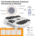 thumbnail image 2 of OSITO Wireless Electric Foot Stimulator with 8 Electrode Pads, Portable EMS Foot Massager Machine for Neuropathy Pain, 99 Levels Dual Channel (White), 2 of 8