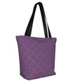 thumbnail image 2 of Fotbe Retro Florals Purple Pattern Beach Tote,Shoulder Handbag,Spacious Tote Bag,Lightweight Travel Bag,Versatile Shopping Bag, 2 of 9
