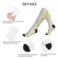 thumbnail image 5 of Lsque Daisies Flowers Pattern Sport Compression Socks for Men & Women 15-20 mmHg Knee High Nurse Pregnant Running Medical and Travel Athletic, 5 of 6