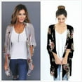 thumbnail image 3 of Women's Floral Loose Kimono Cardigan Boho Chiffon Coat Jacket Blouse High Quality Great For Party Daily Beach Fashion, 3 of 8