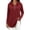 #05 Red 【Mix, Match & Rotate: Stock Up on Daily Colors】, variant on Women's Loose Fit Hooded Drawstring Long Sleeve Pocket Solid Color Top Blouse Casual Comfortable Cozy Fashion Trendy Outfits Daily | CSEONE,Army Green L
