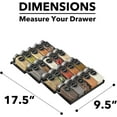 thumbnail image 2 of SpaceAid Spice Drawer Organizer with 20 Spice Jars, 4-Tier, 9.5" W x 17.5" D, Black, 2 of 4