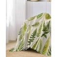 thumbnail image 2 of Sage Green Leaves Sofa Couch Covers for Dog,Washable Sectional Couch Slipcovers for Loveseat with Tassels,Vintage Fern Leaf Botanical Rural Eucalyptus Non Slip Sofa Throw Cover Blanket Large 71x102, 2 of 8