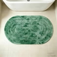 thumbnail image 4 of 40x60cm Elliptical Microfiber Bath Mat, Soft Absorbent Non-Slip Rug for Bathroom Shower Kitchen, 1 Count, 4 of 5