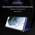 thumbnail image 7 of TECH CIRCLE Phone Case for Samsung Galaxy S26 Ultra PC+PU Leather Case Luxury Mirror Slim Electroplate Flip Stand 360 Full Body Shockproof Protective Flip Folio Cover,A, 7 of 7