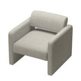 thumbnail image 6 of 31" Grey Accent Chair for Reading | Upholstered | Armrests | Single | Sofa Chair | Living Room, Bedroom, 1 Pack, 6 of 7