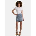 thumbnail image 2 of Time and Tru Women's Denim Mini Skirt, Sizes 2-20, 2 of 5