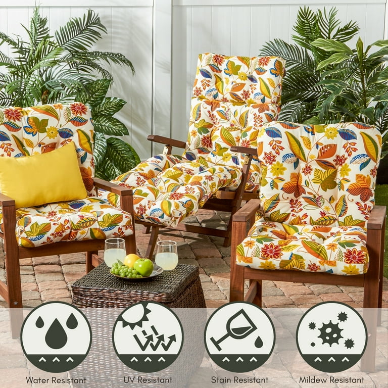 Chair Cushions Floral Dining Table Esprit Floral 42 X 21 Outdoor