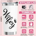 thumbnail image 2 of Wife Gifts for Wife From Husband - Best Valentines Day Gifts for Her Wife - Wifey Gifts, Anniversary Birthday Gifts for Her Wife, Wife Valentines Gifts, 20 oz Wifey Tumbler Wife Cup, 2 of 6