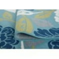 thumbnail image 6 of 5x8 Water Resistant, Indoor Outdoor Rugs for Patios, Front Door Entry, Entryway, Deck, Porch, Balcony | Outside Area Rug for Patio | Aqua, Floral | Size: 5'3'' x 7'3'', 6 of 7