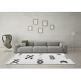thumbnail image 3 of Ahgly Company Indoor Round Solid Gray Modern Area Rugs, 3' Round, 3 of 4