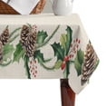 thumbnail image 4 of Green Pine Cone Table Cloth Waterproof Tablecloths, Christmas Winter Plants Retro Beige Tablecloth Dining Table Cover for Kitchen Party Tabletop Outdoor, Rectangle Tablecloth 60x84 Inch, 4 of 9