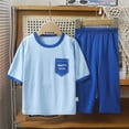 thumbnail image 2 of Ensemble de Pyjama pour Enfants, Haut à Col Rond Décontracté et Pantalon, Pyjama de Printemps et d'Automne, Pyjama pour Garçon, Taille 5-6 Ans, 2 of 5