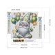 thumbnail image 2 of Pintura De Diamante 5D DIY Kit De Gnomo De Taladro Redondo Completo Decoración Del Hogar 30x30cm Verde, 2 of 9