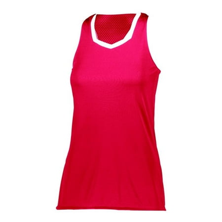 Augusta L Ladies Crosse Jersey Red/White 1678