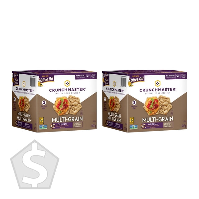 Crunchmaster Multi Grain Original Gluten Free Cracker - Pack of 2