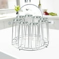 thumbnail image 3 of 8-Slot Stainless Steel Cup Storage Rack - Countertop Hanging Organizer for Bars/Cafes, 3 of 6