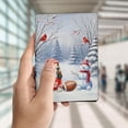thumbnail image 4 of Hello Winter Basset Hound Football Snowman Welcome Snowy Morning Travel Passport Wallet Bassets Dog Breed Lovers Gifts Idea PU Leather Passport Holder Cover - 01012, 4 of 5