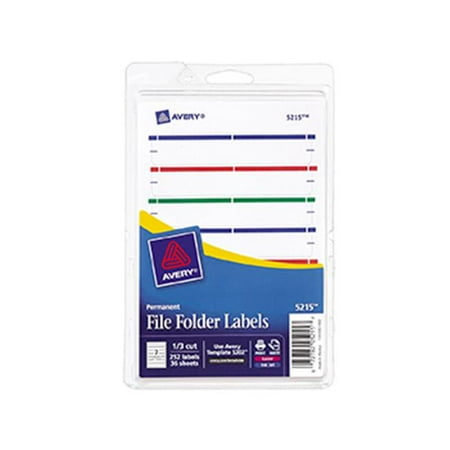 Avery Print Or Write Assorted File Folder Labels - Walmart.ca