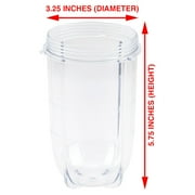 16 oz Tall Cup Replacement Part for Magic Bullet MB1001 250W Blenders