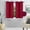 Burgundy, variant on Black 1pc Versatil Solid Thermal Window Curtain Grommet Short Panel 28"x54" GHL54