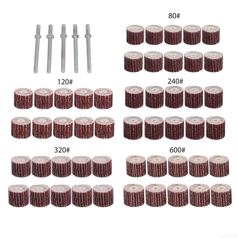 Sandpaper Sanding Flap Polishing Wheels Sanding Disc Head 2/3Inch 80Grit Sandpaper Sanding Flap Polishing Wheels Sanding Disc Head 2/3Inch 80Grit