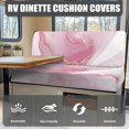 thumbnail image 4 of Marble Print Rv Dinette Cushion Covers Portable Rv Slipcover Couch Cushion Cover Sofa Furniture Covers with Elastic Bottom for Camper Rv Accessories, 4 of 7