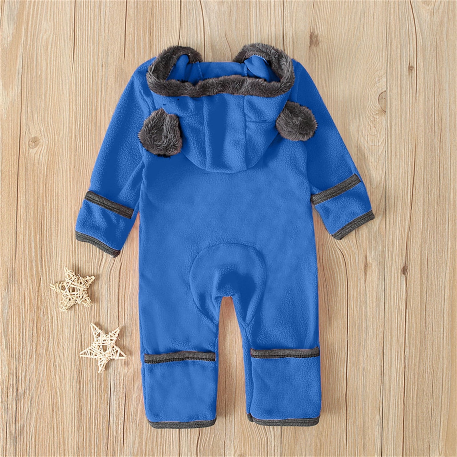 Ketyyh-chn99 Jumpsuit for Boys Baby Girls Long Sleeve Bodysuit Cartoon Outfits Blue,90