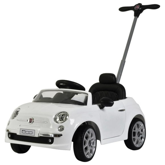Best Ride On Cars Fiat 500 Push Car White Stroller