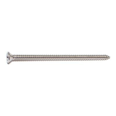

#8 x 3 18-8 Stainless Steel Phillips Flat Head Sheet Metal Screws SMSFSS-196