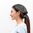 thumbnail image 3 of Bufanda triangular Baotou que combina con todo para mujer, banda elástica para el cabello, diadema europea y Floral, banda para el cabello de tres estados, 3 of 6
