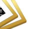 thumbnail image 6 of 8 x 10 Gold Colored Picture Frame - Display Photos 5 x 7 with Mat or 8 x 10 without Mat, 6 of 7