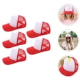 thumbnail image 3 of GOOHOCHY Gorras de béisbol con transferencia de calor, gorros de sublimación con diseño de malla de impresión en blanco, 5 uds., 3 of 6