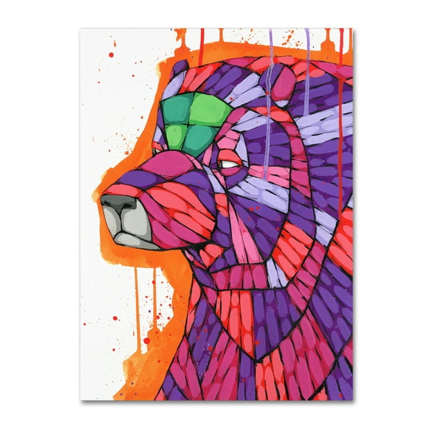 Trademark Fine Art 'Grizzly' Canvas Art by Ric Stultz ... Trademark Fine Art 'Grizzly' Canvas Art by Ric Stultz ...